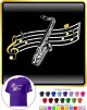 Saxophone Sax Tenor Curved Stave - T SHIRT