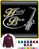 Saxophone Sax Tenor Horny Babe - ZIP SWEATSHIRT 