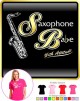 Saxophone Sax Tenor Saxophone Babe Attitude - LADYFIT T SHIRT 