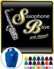 Saxophone Sax Tenor Saxophone Babe Attitude - ZIP HOODY 