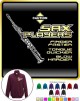 Saxophone Sax Soprano Blow Harder - ZIP SWEATSHIRT 
