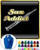 Saxophone Sax Soprano Sax Addict - ZIP HOODY 