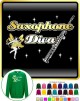 Saxophone Sax Soprano Diva Fairee - SWEATSHIRT 