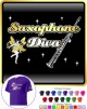 Saxophone Sax Soprano Diva Fairee - T SHIRT