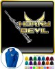 Saxophone Sax Soprano Horny Devil - ZIP HOODY 