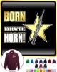 Saxophone Sax Soprano Born To Play - ZIP SWEATSHIRT 