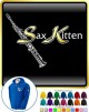 Saxophone Sax Soprano Sax Kitten 1 - ZIP HOODY 