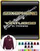 Saxophone Sax Soprano Virtuoso - ZIP SWEATSHIRT 