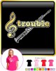 Saxophone Sax Soprano Treble Trouble - LADYFIT T SHIRT 