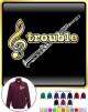 Saxophone Sax Soprano Treble Trouble - ZIP SWEATSHIRT 