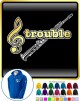 Saxophone Sax Soprano Treble Trouble - ZIP HOODY 