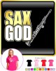 Saxophone Sax Soprano Sax God - LADYFIT T SHIRT 