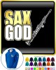 Saxophone Sax Soprano Sax God - ZIP HOODY 
