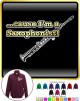 Saxophone Sax Soprano Cause - ZIP SWEATSHIRT 