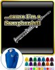 Saxophone Sax Soprano Cause - ZIP HOODY 