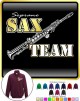 Saxophone Sax Soprano Team - ZIP SWEATSHIRT 