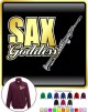Saxophone Sax Soprano Goddess - ZIP SWEATSHIRT 