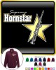 Saxophone Sax Soprano Hornstar - ZIP SWEATSHIRT 