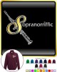 Saxophone Sax Soprano Sopranorriffic - ZIP SWEATSHIRT 