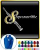 Saxophone Sax Soprano Sopranorriffic - ZIP HOODY 