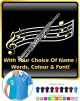 Saxophone Sax Soprano Curved Stave With Your Words - POLO SHIRT 