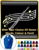 Saxophone Sax Soprano Curved Stave With Your Words - ZIP SWEATSHIRT 