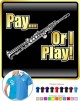 Saxophone Sax Soprano Pay or I Play - POLO SHIRT 
