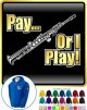 Saxophone Sax Soprano Pay or I Play - ZIP HOODY 
