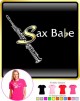 Saxophone Sax Soprano Sax Babe - LADYFIT T SHIRT 