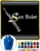 Saxophone Sax Soprano Sax Babe - ZIP HOODY 