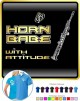 Saxophone Sax Soprano Horn Babe Attitude - POLO SHIRT 