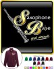 Saxophone Sax Soprano Saxophone Babe Attitude - ZIP SWEATSHIRT 