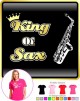 Saxophone Sax Alto King Of Sax - LADYFIT T SHIRT 
