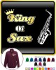Saxophone Sax Alto King Of Sax - ZIP SWEATSHIRT 