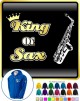 Saxophone Sax Alto King Of Sax - ZIP HOODY 