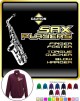 Saxophone Sax Alto Blow Harder - ZIP SWEATSHIRT 
