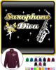 Saxophone Sax Alto Diva Fairee - ZIP SWEATSHIRT 