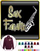 Saxophone Sax Alto Fanatic - ZIP SWEATSHIRT 