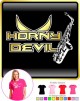 Saxophone Sax Alto Horny Devil - LADYFIT T SHIRT 