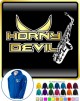 Saxophone Sax Alto Horny Devil - ZIP HOODY 