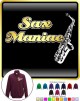 Saxophone Sax Alto Maniac - ZIP SWEATSHIRT 