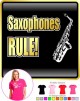 Saxophone Sax Alto Rule - LADYFIT T SHIRT 