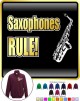 Saxophone Sax Alto Rule - ZIP SWEATSHIRT 