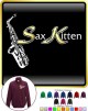 Saxophone Sax Alto Sax Kitten 1 - ZIP SWEATSHIRT 