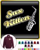 Saxophone Sax Alto Sax Kitten 2 - ZIP SWEATSHIRT 