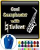 Saxophone Sax Alto Cool Natural Talent - ZIP HOODY 