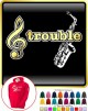 Saxophone Sax Alto Treble Trouble - HOODY 