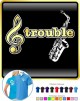Saxophone Sax Alto Treble Trouble - POLO SHIRT 