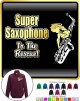 Saxophone Sax Alto Super Rescue - ZIP SWEATSHIRT 