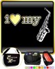 Saxophone Sax Alto I Love My - TRIO SHEET MUSIC & ACCESSORIES BAG 